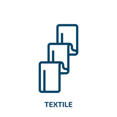 textile icon from sew collection. Thin linear textile, fabric, clothes outline icon isolated on white background. Line vector textile sign, symbol for web and mobile