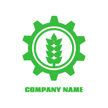 Template emblem, label, signboard for an agro company. Vector icon.