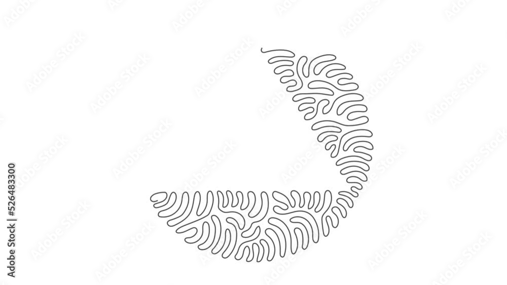 Poster animated self drawing of continuous line draw triangle icon. flat style. triangle logo icon for web 