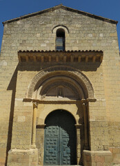 Romanesque Church of San Sebastian. (12th-13th century).
View of the main facade.
Historic city of Segovia. Spain.