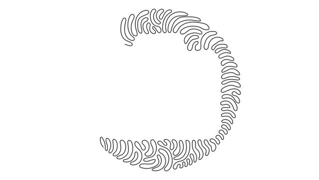 Self drawing animation of single line draw camera linear, digital device flat for app logo web website button ui ux interface. Swirl curl circle style. Continuous line draw. Full length animated.
