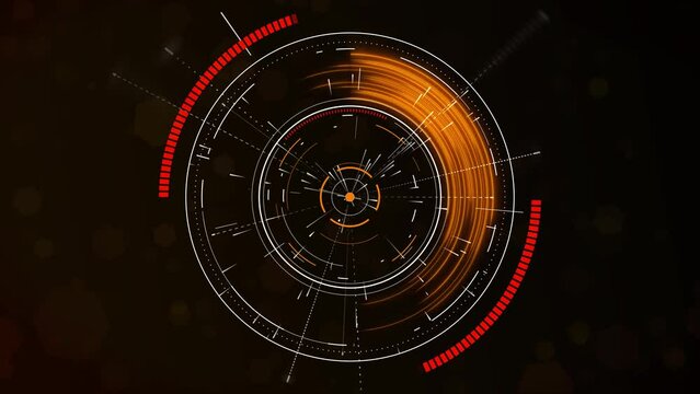 sci-fi interface hud. Space navigation loop