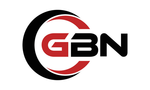 GBN three letter swoosh logo design vector template | monogram logo | abstract logo | wordmark logo | letter mark logo | business logo | brand logo | flat logo | minimalist logo | text | word | symbol