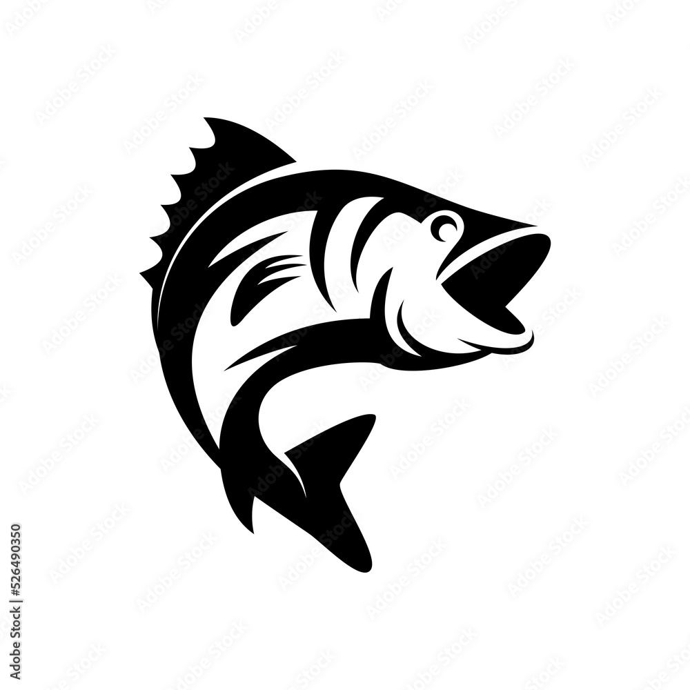 Poster fish abstract logo