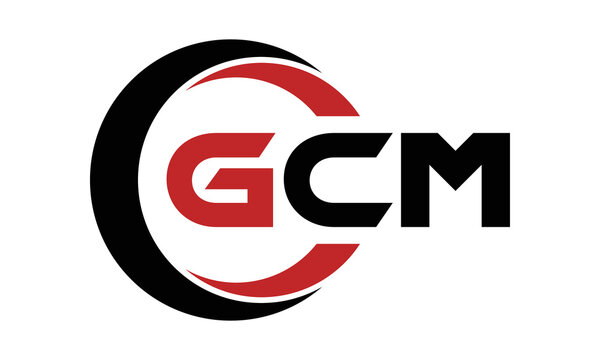 GCM three letter swoosh logo design vector template | monogram logo | abstract logo | wordmark logo | letter mark logo | business logo | brand logo | flat logo | minimalist logo | text | word | symbol