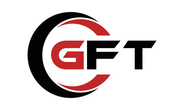 GFT three letter swoosh logo design vector template | monogram logo | abstract logo | wordmark logo | letter mark logo | business logo | brand logo | flat logo | minimalist logo | text | word | symbol