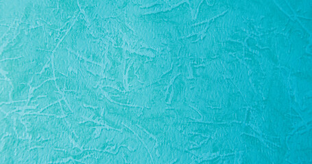 Cyan gradient structural background on the wall