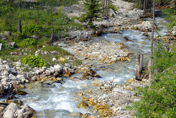 Gebirgsbach bei Filzmoos im Dachsteingebirge