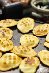 Grilled smoked sheep cheese. Traditional polish local food