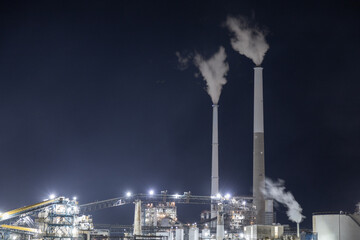 周南の工場夜景