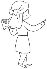 Back to school outline icon png
