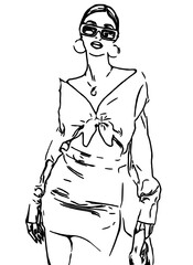 fashion woman in sunglasses