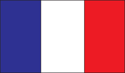 Naklejka premium image of the flag of France