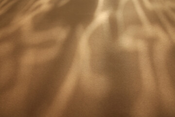 sunlight glow and shadow on brown paper