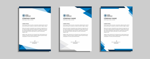 modern corporate letterhead template design