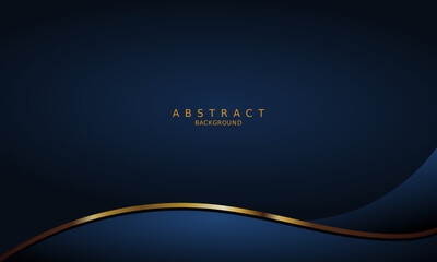 dark blue luxury premium background and gold line.