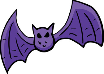 Bat in halloween night