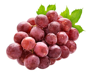 Red grape isolated on white background