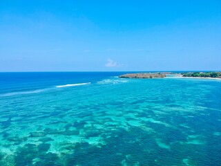 Fototapeta na wymiar Wunderschöne Strand Aufnahme in Bali Indonesien 