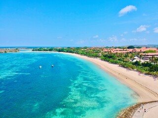 Wunderschöne Strand Aufnahme in Bali Indonesien 