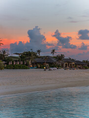 sunset on the beach