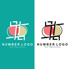 Number 7 seven logo design premium icon vector illustration for company banner sticker product brand