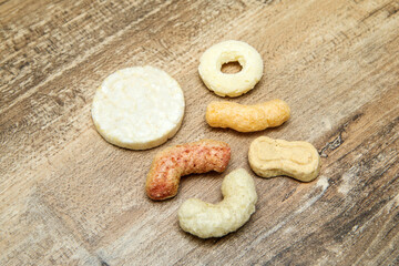 A selection of assorted child puffs and biscuits. Suitable for small children and babies. 