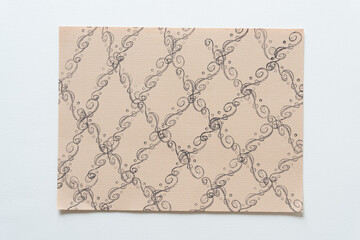 paper with decorative pattern (pink)