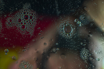 Beautiful view of water texture of abstract design with colorful tones.