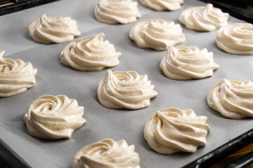 Homemade marshmallow.food concept. dessert