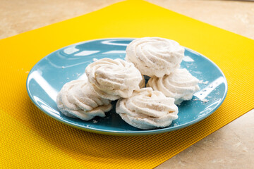 Homemade marshmallow.food concept. dessert