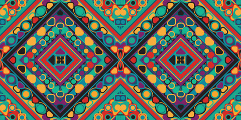 seamless ethnic pattern design.Geometric ethnic oriental ikat pattern traditional Design.ethnic oriental pattern,fabric,embroidery.Mexican pattern.merican pattern.latin african.indian fabric.Mexican