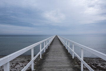 Fototapeta premium wooden pier on the sea