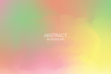 Colorful Gradient Watercolor Background. Blurred Banner. Abstract Wallpaper. Multicolored. Vector