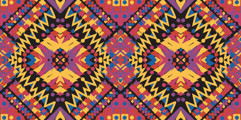 seamless ethnic pattern design.Geometric ethnic oriental ikat pattern traditional Design.ethnic oriental pattern,fabric,embroidery.Mexican pattern.merican pattern.latin african.indian fabric.Mexican