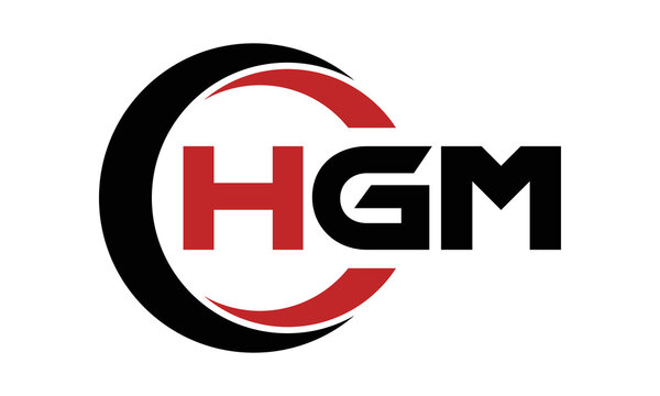 HGM three letter swoosh logo design vector template | monogram logo | abstract logo | wordmark logo | letter mark logo | business logo | brand logo | flat logo | minimalist logo | text | word | symbol