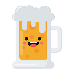 kawaii Beer icon.