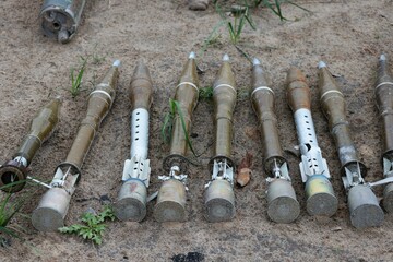 Russian Aerial Bombs And Unexploded Ordnance Disposal Near Chernihiv, Ukraine