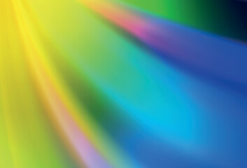 Light Blue, Yellow vector glossy abstract backdrop.