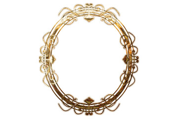 oval and gold vintage decorative frame