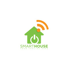 Smart House Logo Design Template.