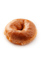 donut closeup isolated on white background