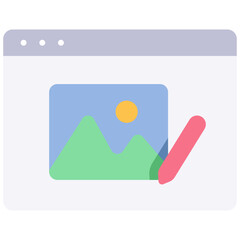 website photo edit icon
