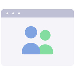 Obraz premium website social media icon