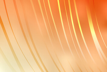 Light Orange vector background with wry lines.