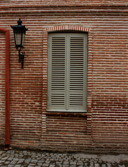 old window with shutters