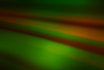 Dark Green, Yellow vector glossy abstract background.