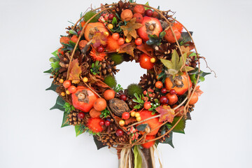 Herbstkranz freigestellt