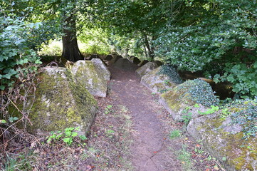 World War Two tank traps in Surrey, England. 