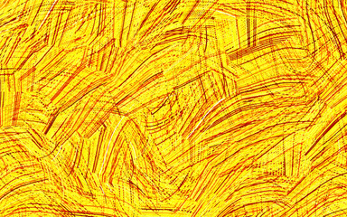 Obraz premium Light Orange vector background with curved lines.